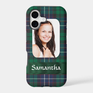 Green plaid photo personalised photo template
