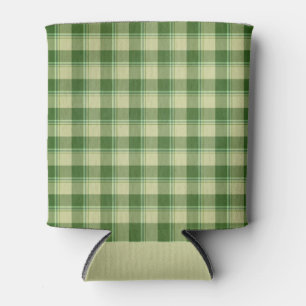 Green Plaid Saint Patrick's day Can Cooler