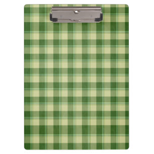 Green Plaid Saint Patrick's day Clipboard