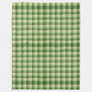 Green Plaid Saint Patrick's day Fleece Blanket