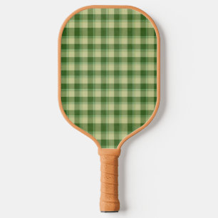 Green Plaid Saint Patrick's day Pickleball Paddle