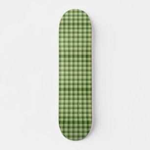 Green Plaid Saint Patrick's day Skateboard