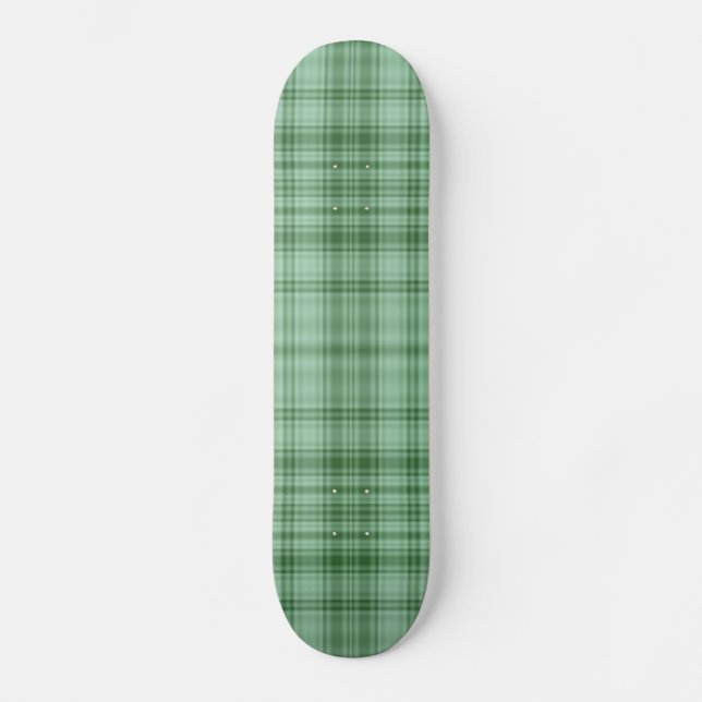 Green Plaid Skateboard (Front)