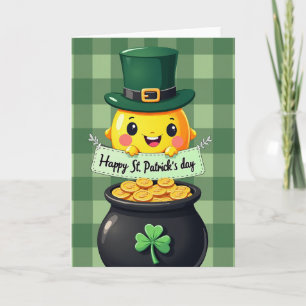 Green Plaid St Patricks Day Card