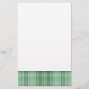 Green Plaid Stationery