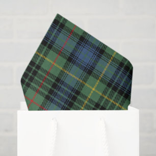 Green Plaid Tissue Paper