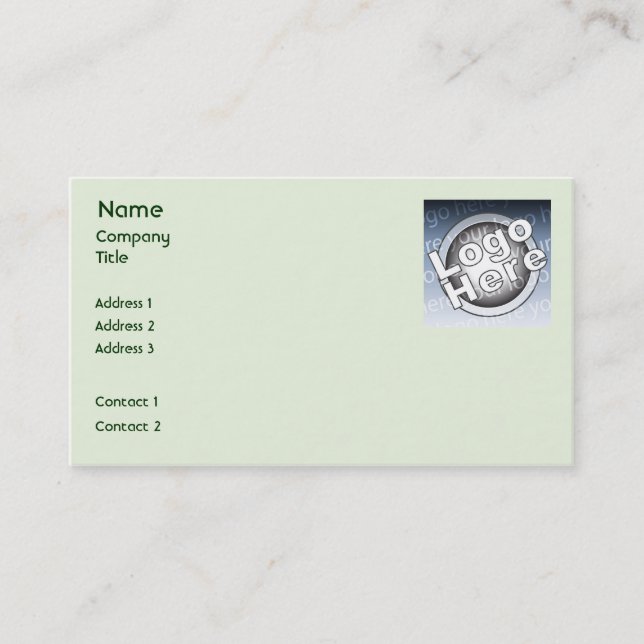 Green Plain - Business Card (Front)