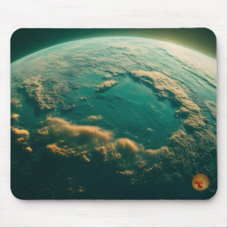 Green Planet Mouse Pad