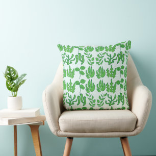 Green Plant Botanical Cushion