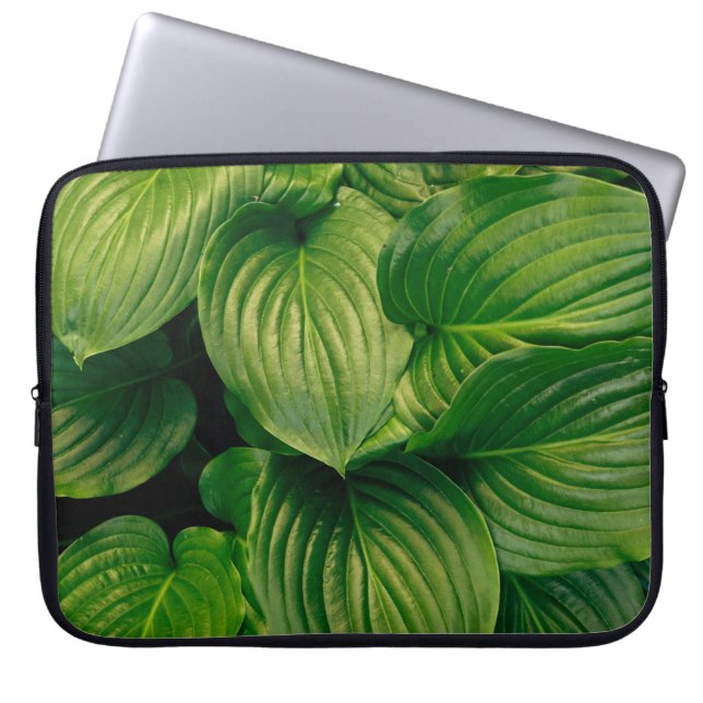 Green plant laptop sleeve (Front)
