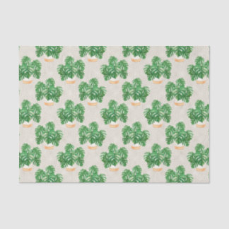 Green Plant Leaves Tissue Paper