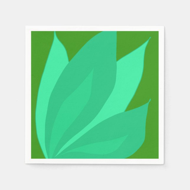 Green Plant Napkin (Front)