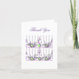 GREEN PLANTS Purple  Thank You Card