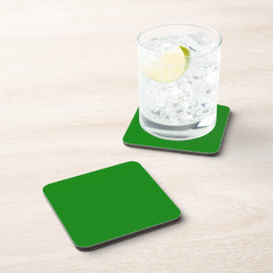 Green Plastic Coaster