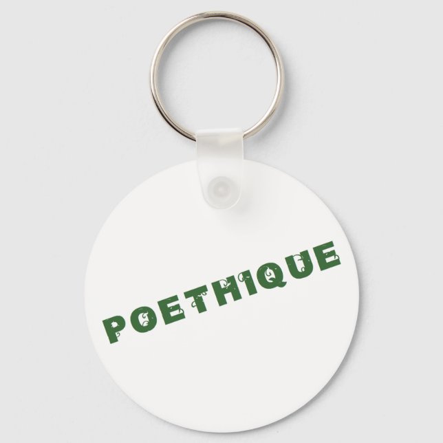 green poéthique key ring (Front)