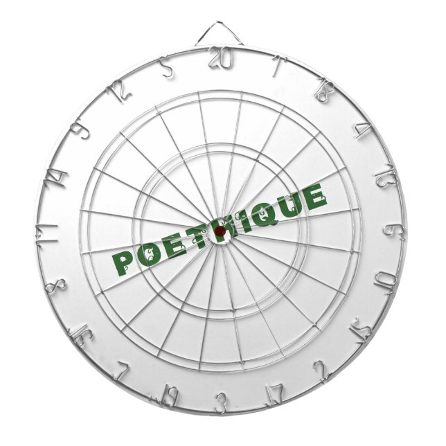 green poetry dartboard (Front)