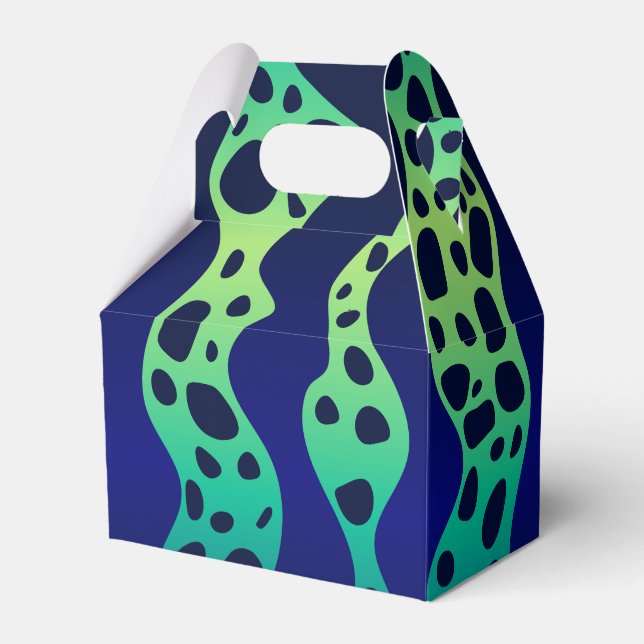 Green Poison Dart Frog Pattern Gift Box (Front Side)