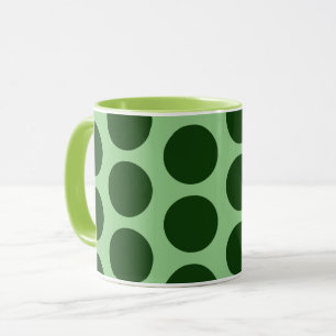 Green Polka Dot Art Mug Cup