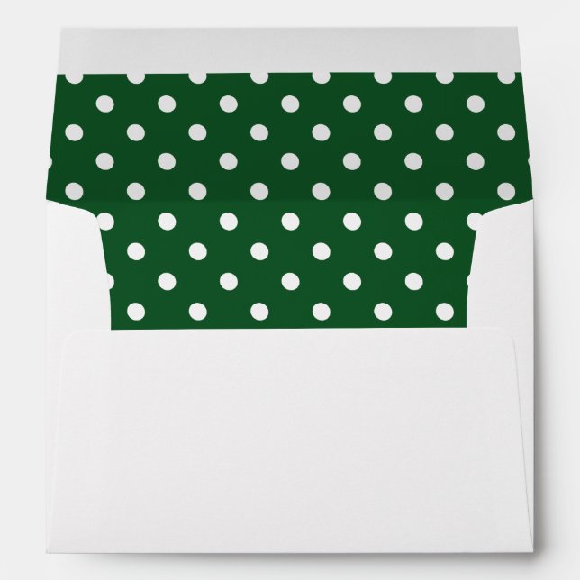 Green Polka Dot Envelope (Back (Bottom))