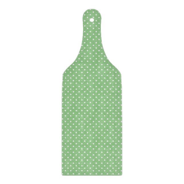 Green Polka Dot Pattern Cutting Board (Front)