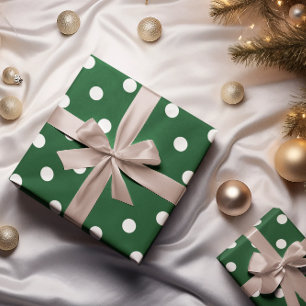 Green Polka Dot Wrapping Paper