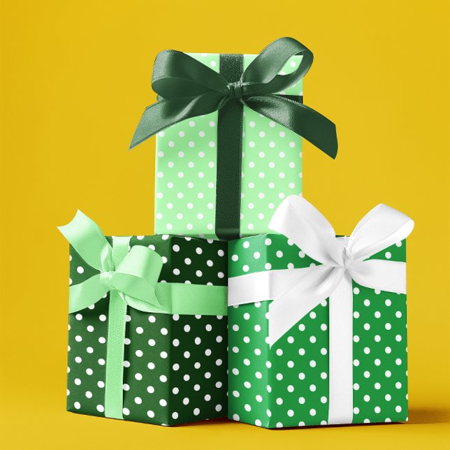 Green Polka Dot Wrapping Paper Sheet (Creator Uploaded)