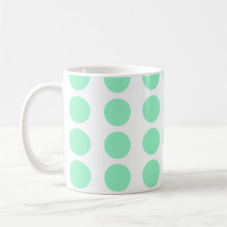 Green Polka Dots Design Coffee Mug