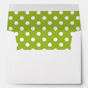 Green Polka Dots Envelopes