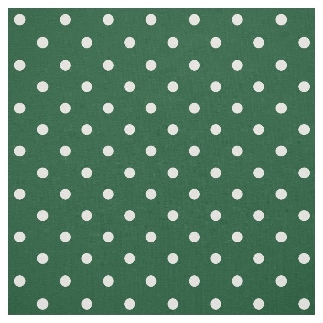 Green Polka Dots Fabric (Swatch)