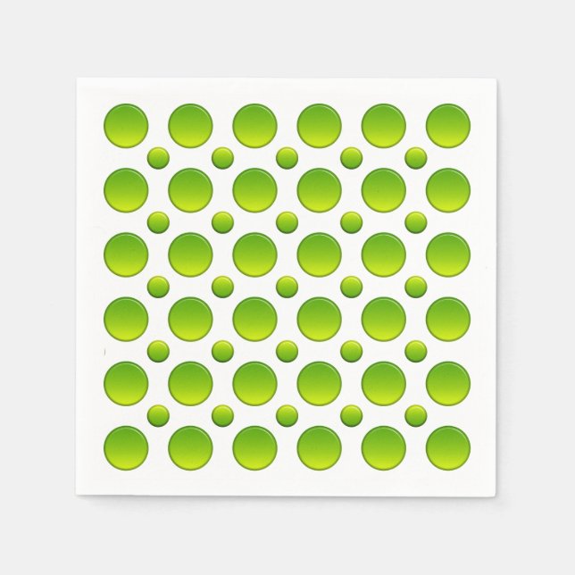 Green polka dots. napkin (Front)
