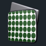 Green Polka Dots on White Laptop Sleeve<br><div class="desc">Get ready for Christmas with this festive pattern of green polka dots on a white background. The digital design was created from scratch. Technically, the background is not white, it's transparent. That means you can change it. Just click the "Customise it!" button, then select a “Printed Background Colour” in the...</div>