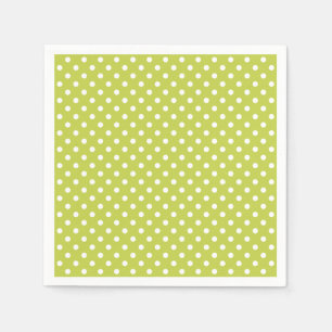 Green Polka Dots Pattern Napkin