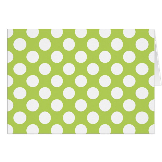 Green Polka Dots, Polka Dot Pattern, Dots, Dotted (Front Horizontal)