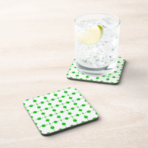 Green Polka Dots, Polka Dot Pattern, Dots, Dotted Coaster
