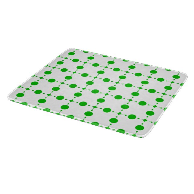 Green Polka Dots, Polka Dot Pattern, Dots, Dotted Cutting Board (Corner)