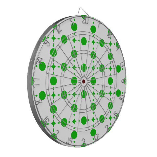 Green Polka Dots, Polka Dot Pattern, Dots, Dotted Dartboard (Front Left)