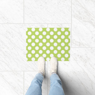 Green Polka Dots, Polka Dot Pattern, Dots, Dotted Doormat