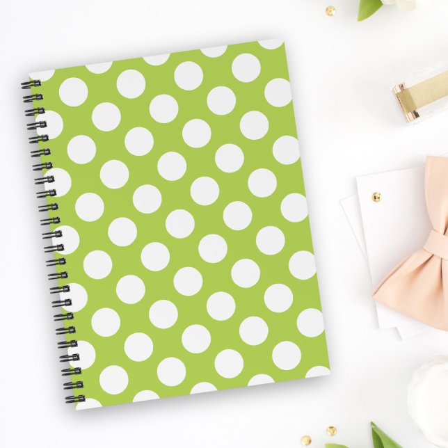 Green Polka Dots, Polka Dot Pattern, Dots, Dotted Notebook (Creator Uploaded)