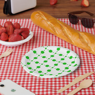Green Polka Dots, Polka Dot Pattern, Dots, Dotted Paper Plate