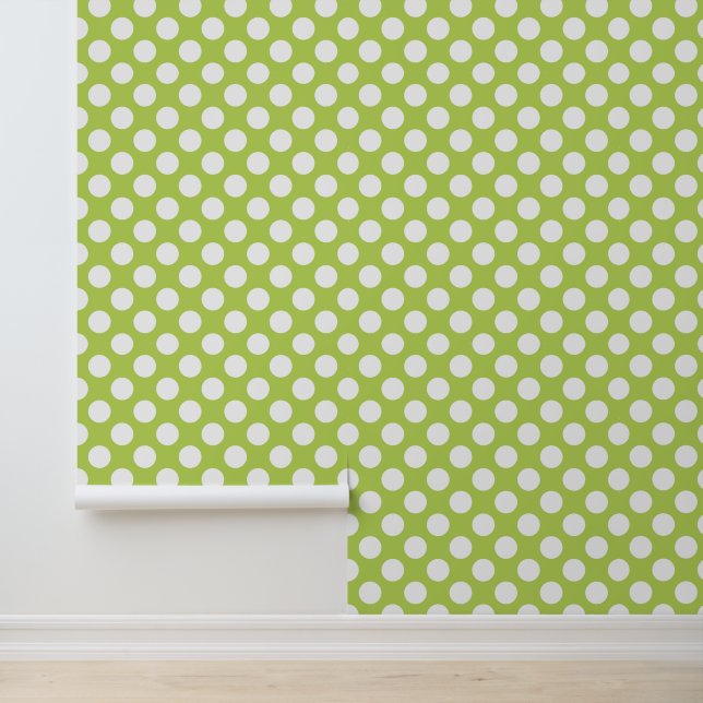 Green Polka Dots, Polka Dot Pattern, Dots, Dotted Wallpaper (Application)