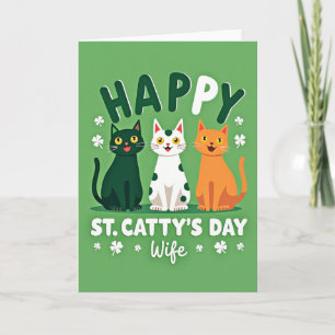 Green Polka Dots St Pattys Card
