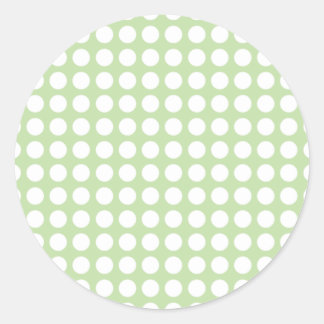 Green Polka Dots Sticker
