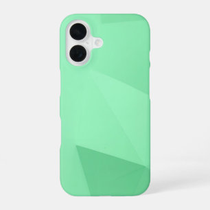 Green Polygon Geometric iPhone 16 Case