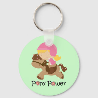 Green Pony Power Keychain