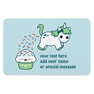 Green Pooping Unicorn Magnet