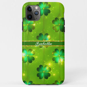 Green Popular St Patrick's Day Clover Collection iPhone 11 Pro Max Case