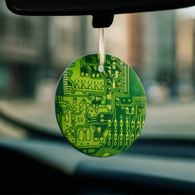 Green printed circuit board PCB Custom Geek Cool Glass Tree Decoration (Creator Uploaded)