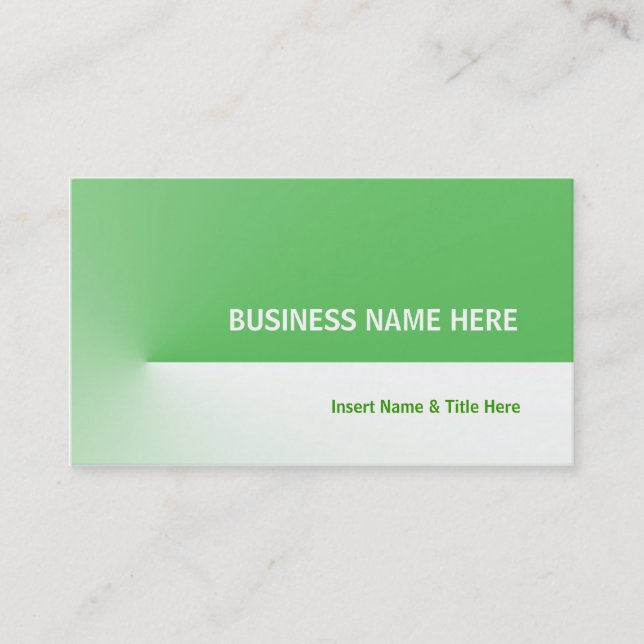 Green Pro Business Card (Front)