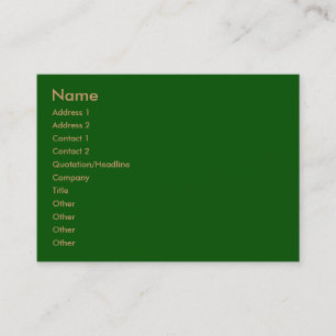 Green Profile Card