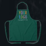 Green Promotional Apron Custom Business Logo Bulk<br><div class="desc">Easily personalise this all-over-print green apron with your own company logo or picture and custom text. The text can be a name, business tagline, website address, social media handle, or other personalised text to express yourself. Available in green and other colours (all colours are customisable). Available in large, medium, and...</div>